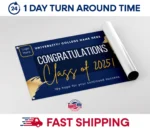 Graduation Banners, College Banners, Congratulations Banners, Custom Vinyl Banner Printing, Full Color, Free Grommets, Free Shipping - Image 2