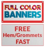 Custom Vinyl Banner, Full Color, Custom Size Vinyl Banner, Custom Vinyl Banner Printing, Free Shipping, Full Color, Vinyl Banner - Image 2