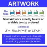 Full Color Custom Vinyl Banners, Custom Size Vinyl Banner, Custom Vinyl Banner Printing, Free Shipping, Full Color, Vinyl Banner - Image 2