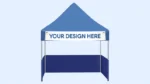 Custom Tent Banner, Trade Show, Functions, Festivals, Event, Canopy Vinyl Banner, Full Color Vinyl Banner - Add Your Logo & Business Name - Image 3