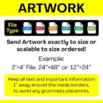 Full Color Custom Vinyl Banners, Custom Size Vinyl Banner, Custom Vinyl Banner Printing, Free Shipping, Full Color, Vinyl Banner - Image 5