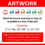 Full Color Custom Vinyl Banners, Custom Size Vinyl Banner, Custom Vinyl Banner Printing, Free Shipping, Full Color, Vinyl Banner - Image 3