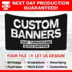 Full Color Custom banner, Custom Size Vinyl Banner, Custom Vinyl Banner Printing, Free Shipping, Full Color banner printing, Vinyl Banner - Image 2