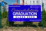 Graduation Ceremony Banner, Graduation Banners, College Banners, Congratulations Banners, Custom Vinyl Banner Printing, Full Color, Free Grommets, Free Shipping - Image 2