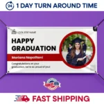 graduation banner, personalized graduation banner, custom graduation banner