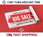 Sale Banner printing, Discount Sale Banner, Sale Banner, Vinyl Banner sale sign, Custom Banner Printing, Free Shipping, 13oz vinyl banner - Image 4