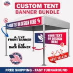 Best Seller - Tent Banners Bundle, Festival Tent Banners, Custom Canopy Banners, Business Tent Banners, Fair Tent Banners, Full Color banner - Image 10