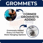 Tent banners bundle, Banners for outside events, Promotional tent banners, Festival tent banners, Front 1x9 and Back 3x8 Banner for Canopy - Image 2