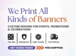 Tent banners bundle, Banners for outside events, Promotional tent banners, Festival tent banners, Front 1x9 and Back 3x8 Banner for Canopy - Image 6