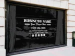 Premium - Window Decal- Sign Decal - 5 Year Outdoor Rating / Your Business Door Decal - Business Window Decal- Office Door Decal
