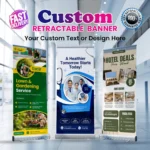 Custom Retractable Banner, Roll Up Retractable Banner Stand, Trade Show Pop Up Display, Business Events, Full Color Print - 33 x 80 Popular - Image 10