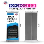 Custom Retractable Banner, Roll Up Retractable Banner Stand, Trade Show Pop Up Display, Business Events, Full Color Print - 33 x 80 Popular - Image 3