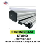 33x80 Retractable Banner, Roll Up Retractable Banner Stand, Trade Show Pop Up Display, Business Events, Full Color Print, Strong Base - Image 4