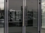 Hours Decal - Custom Hour Decal - Custom Storefront Hours - Shop Hours - Store Hours - Hours Sign - Simple and Elegant